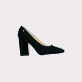 Pantofi cu toc gros - Black